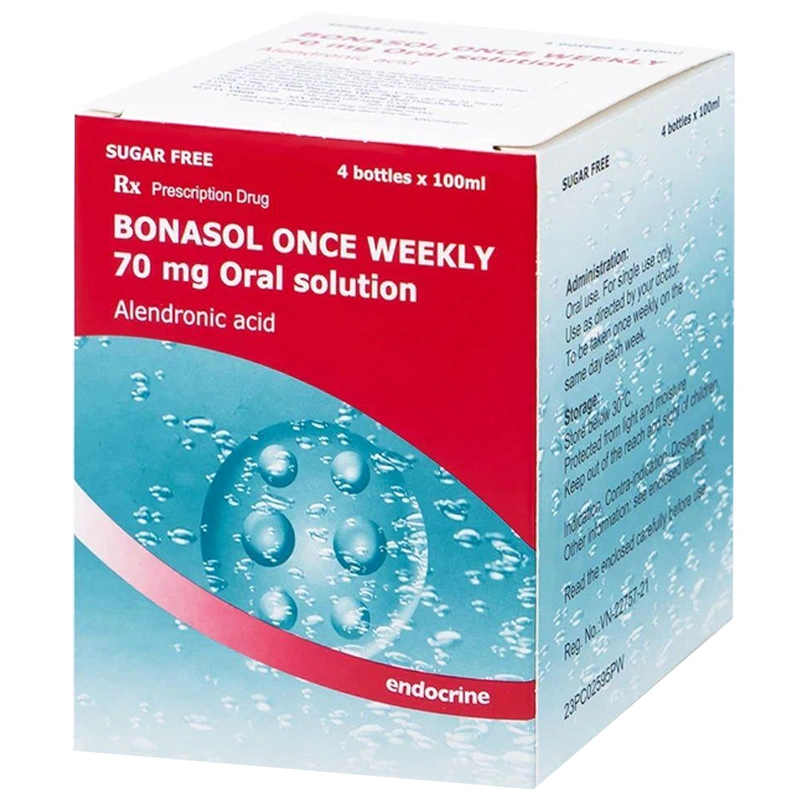 Dung dịch uống Bonasol Once Weekly 70mg Oral Solution điều trị loãng xương (4 chai x 100ml) - 1